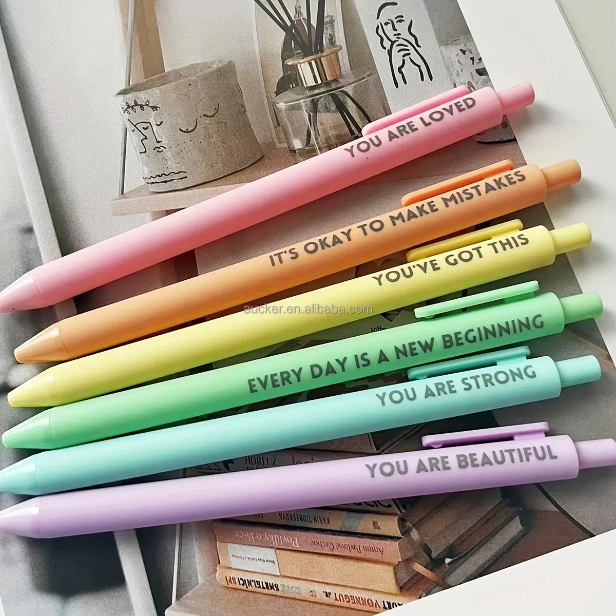 Rainbow Colors Motivational Gel Pen - Image 4