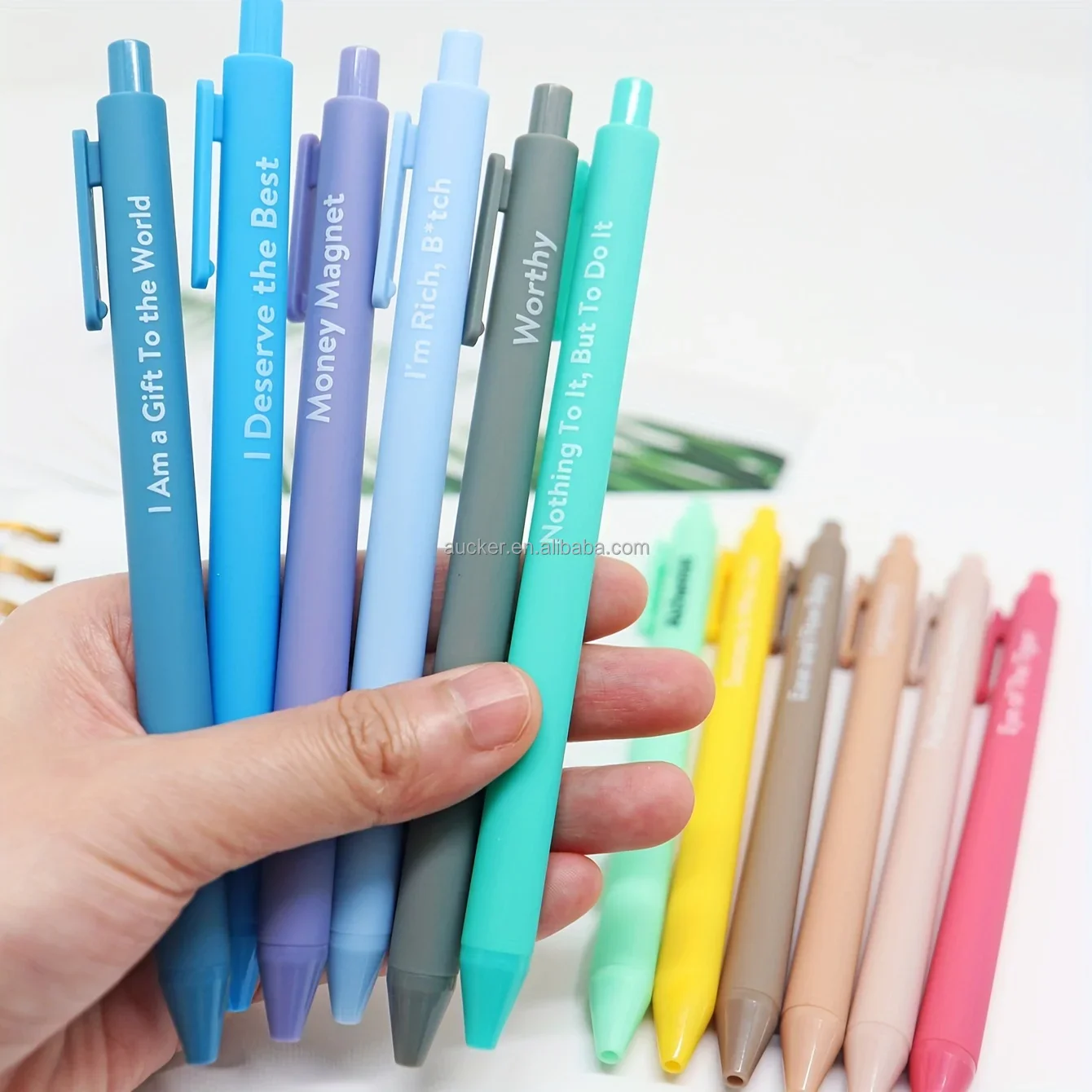 Rainbow Colors Motivational Gel Pen - Image 5