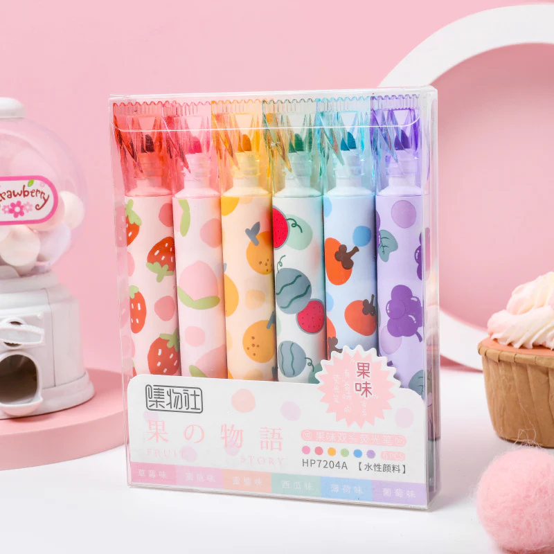 Fruit Theme Highlighters (Set of 6) - Image 3