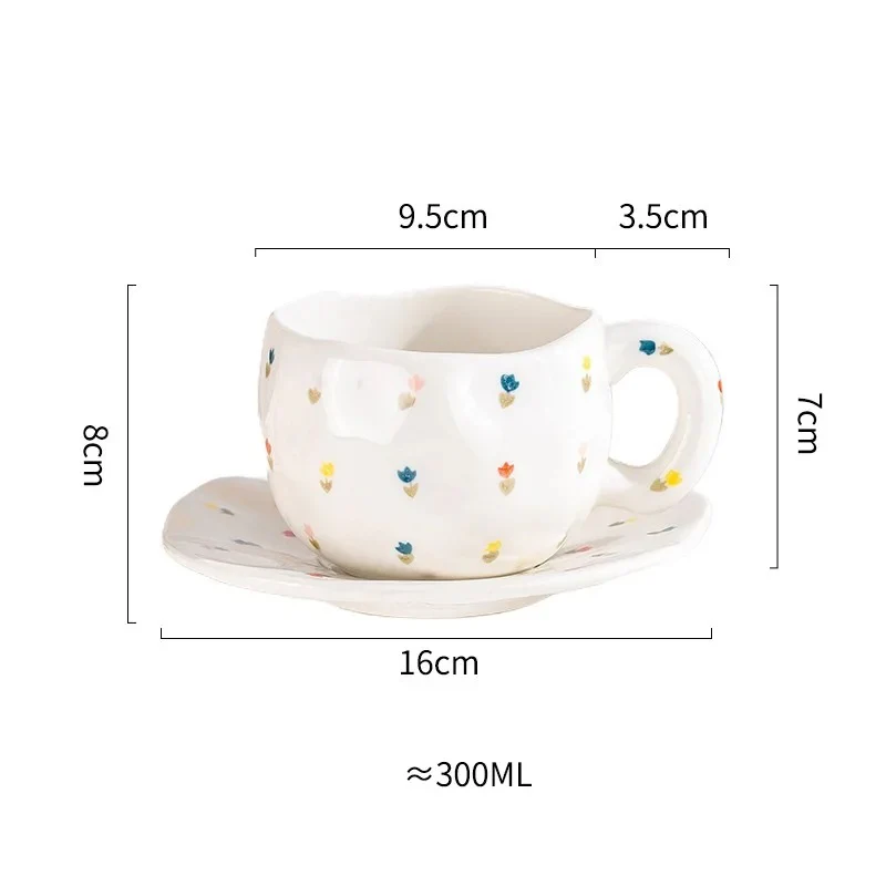 Pinterest-Inspired 300ml Ceramic Coffee Cup (300ml) - Image 4