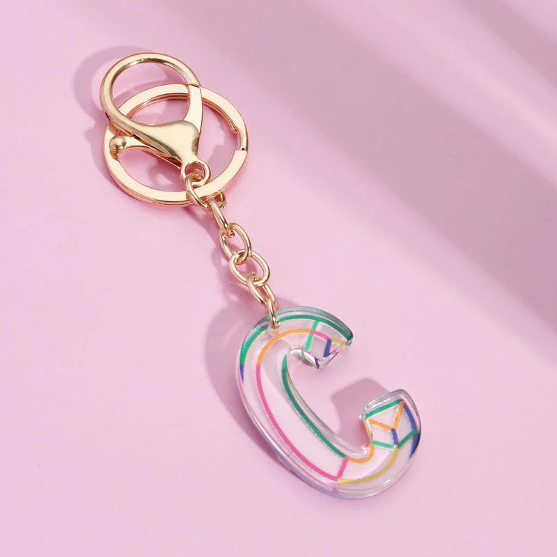 Rainbow Letter Keychain - Image 5