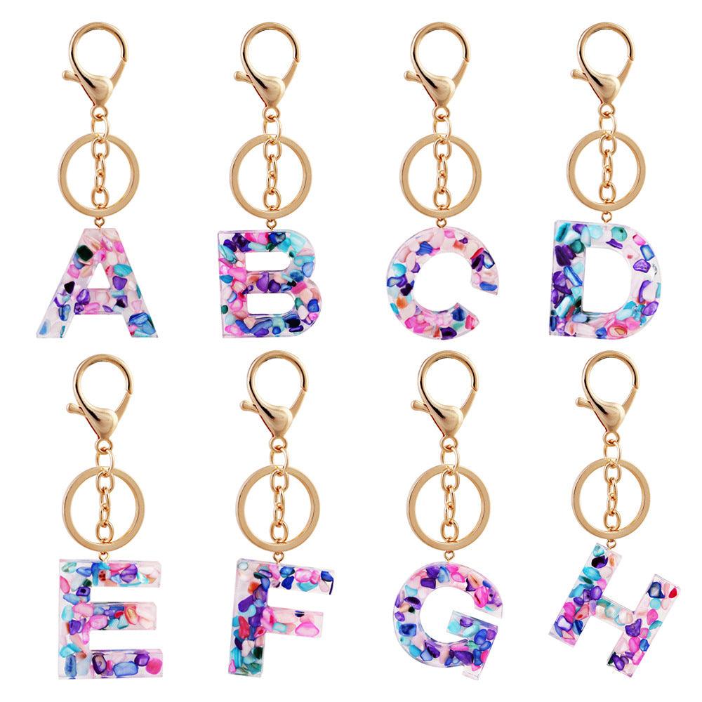 Multicolor Letter Keychain - Image 4