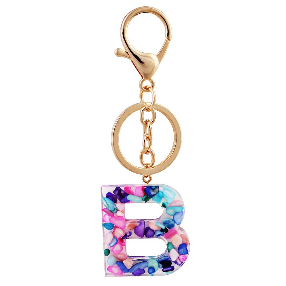 Multicolor Letter Keychain - Image 6