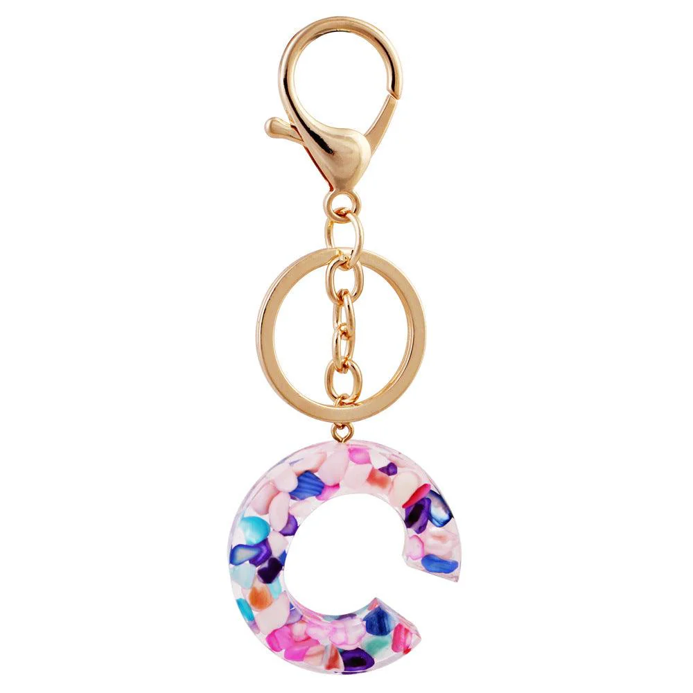 Multicolor Letter Keychain - Image 7