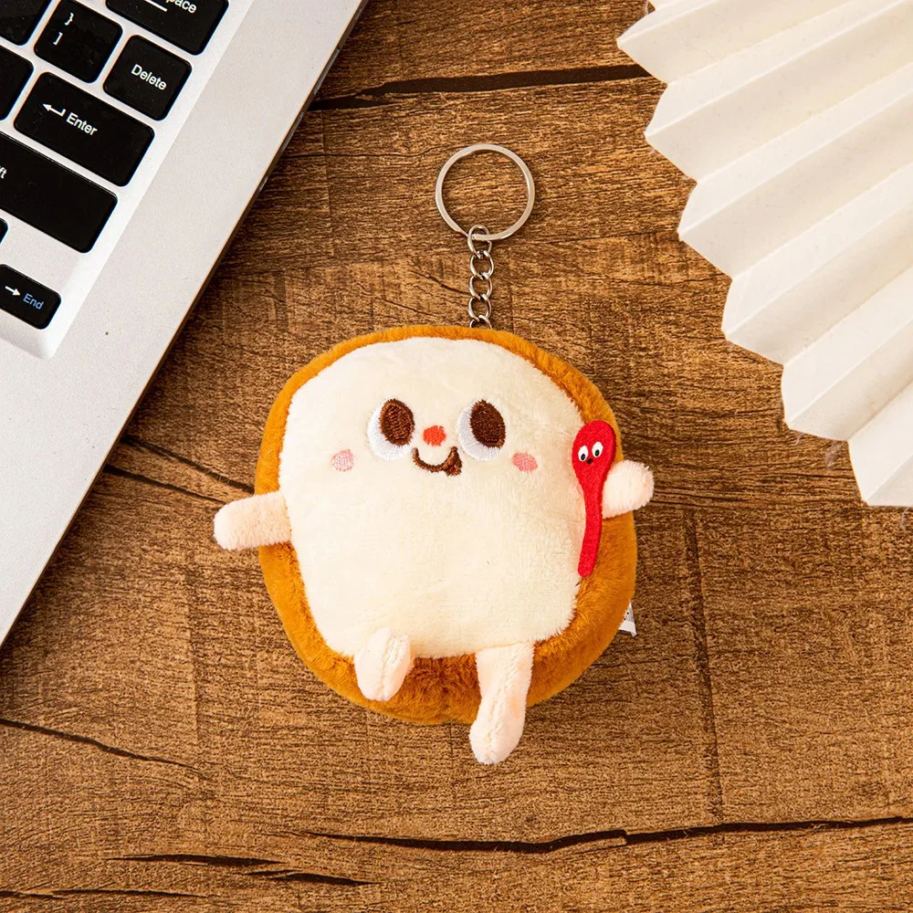 Cute Food-Themed Plush Keychain - Image 3