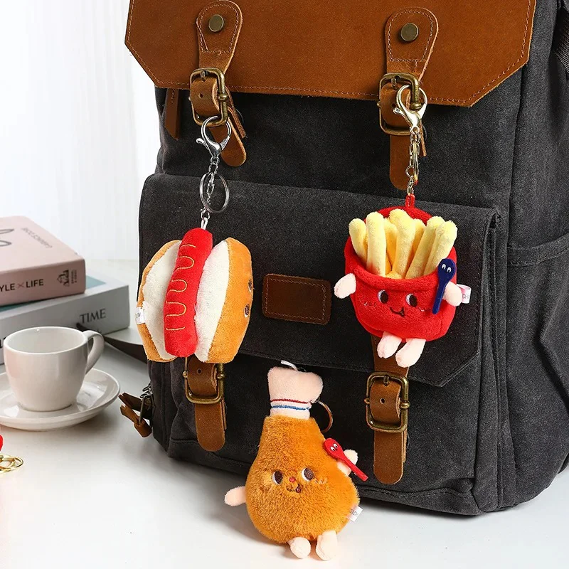 Cute Food-Themed Plush Keychain - Image 4