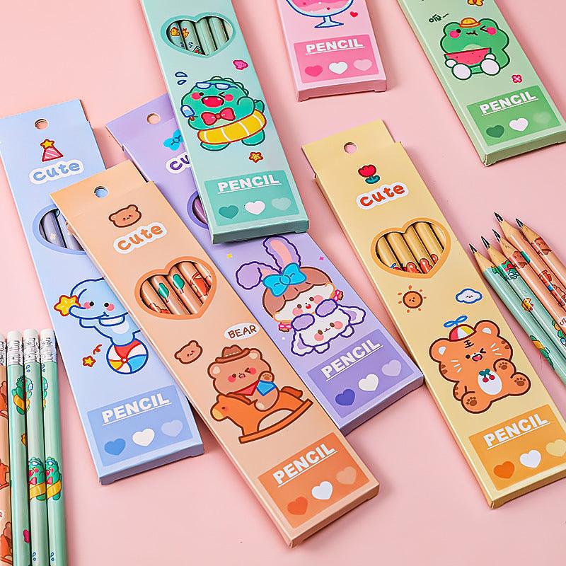 Cartoon Theme HB Pencils (6pcs) - Image 8