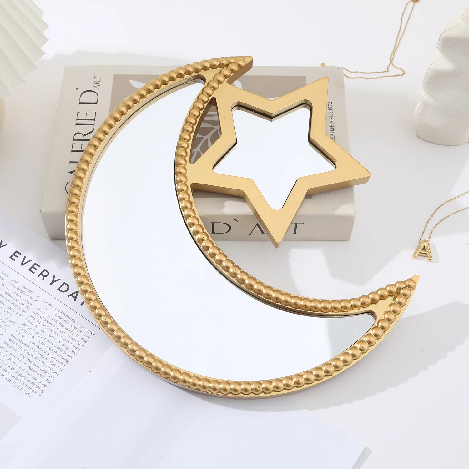 Luxury Foil Wooden Moon Star Serving Platter - Image 4