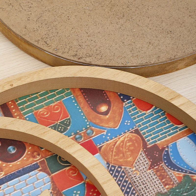 Printed Wooden Moon Star Serving Platter - Image 4