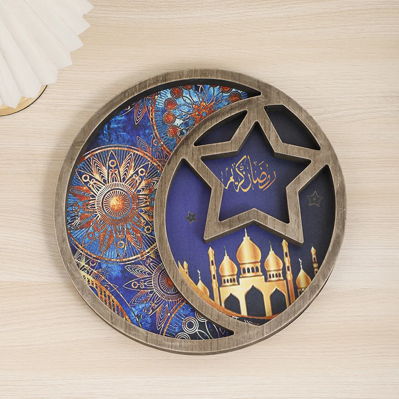Printed Wooden Moon Star Serving Platter - Image 6
