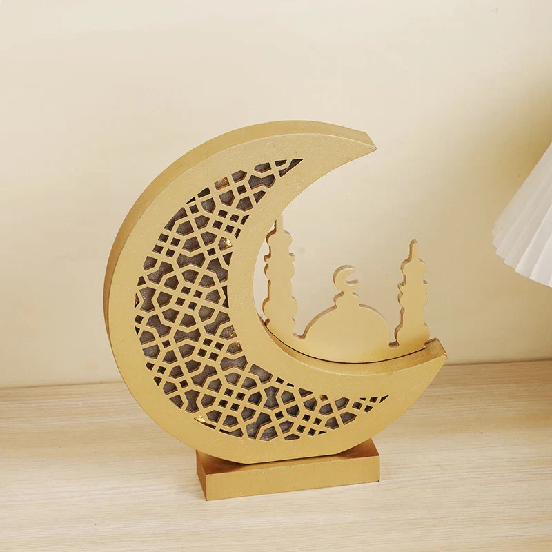 Moon Star Wooden Light Ornaments - Image 7