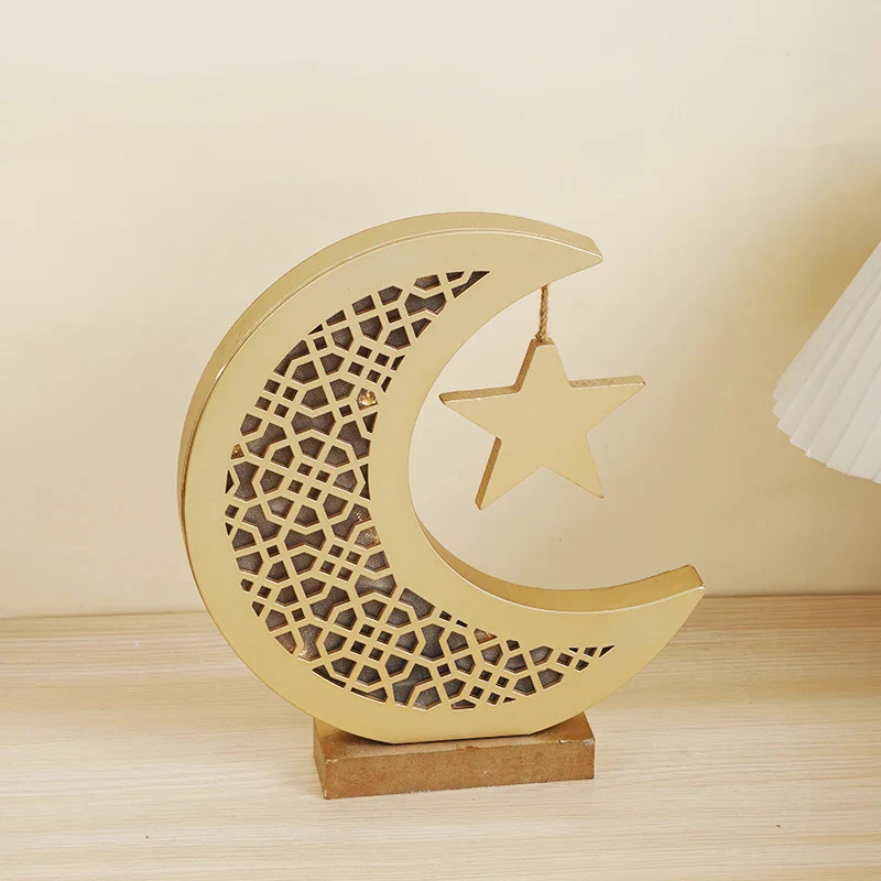 Moon Star Wooden Light Ornaments - Image 8