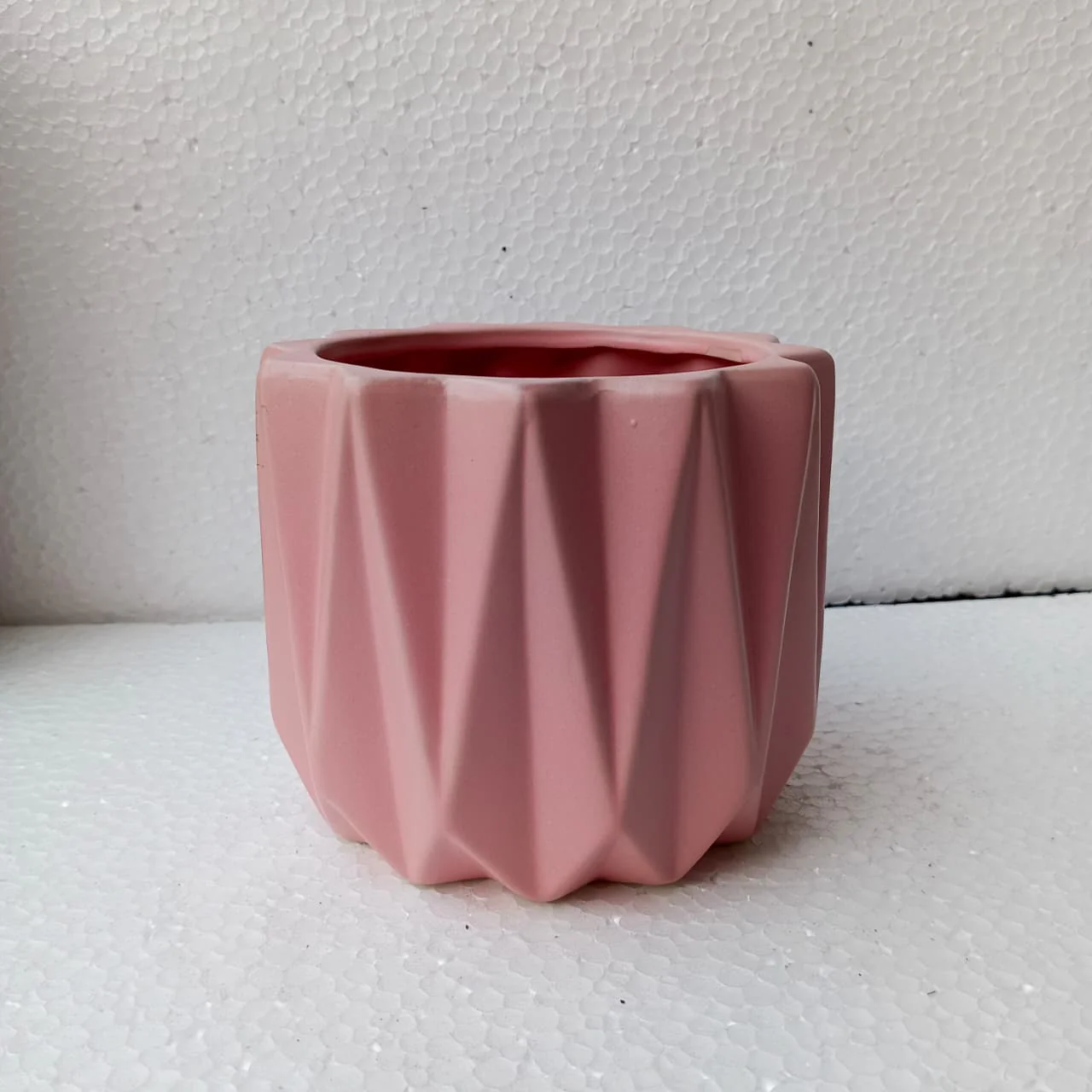 Geometric Ceramic Plant Pot - Image 3