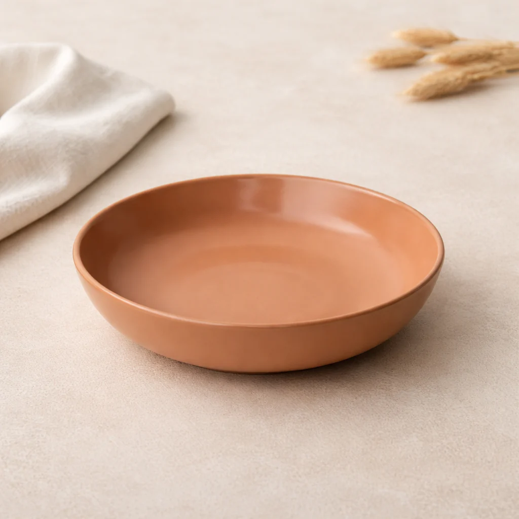 Matte Ceramic Deep Plate (9 inch) - Image 2