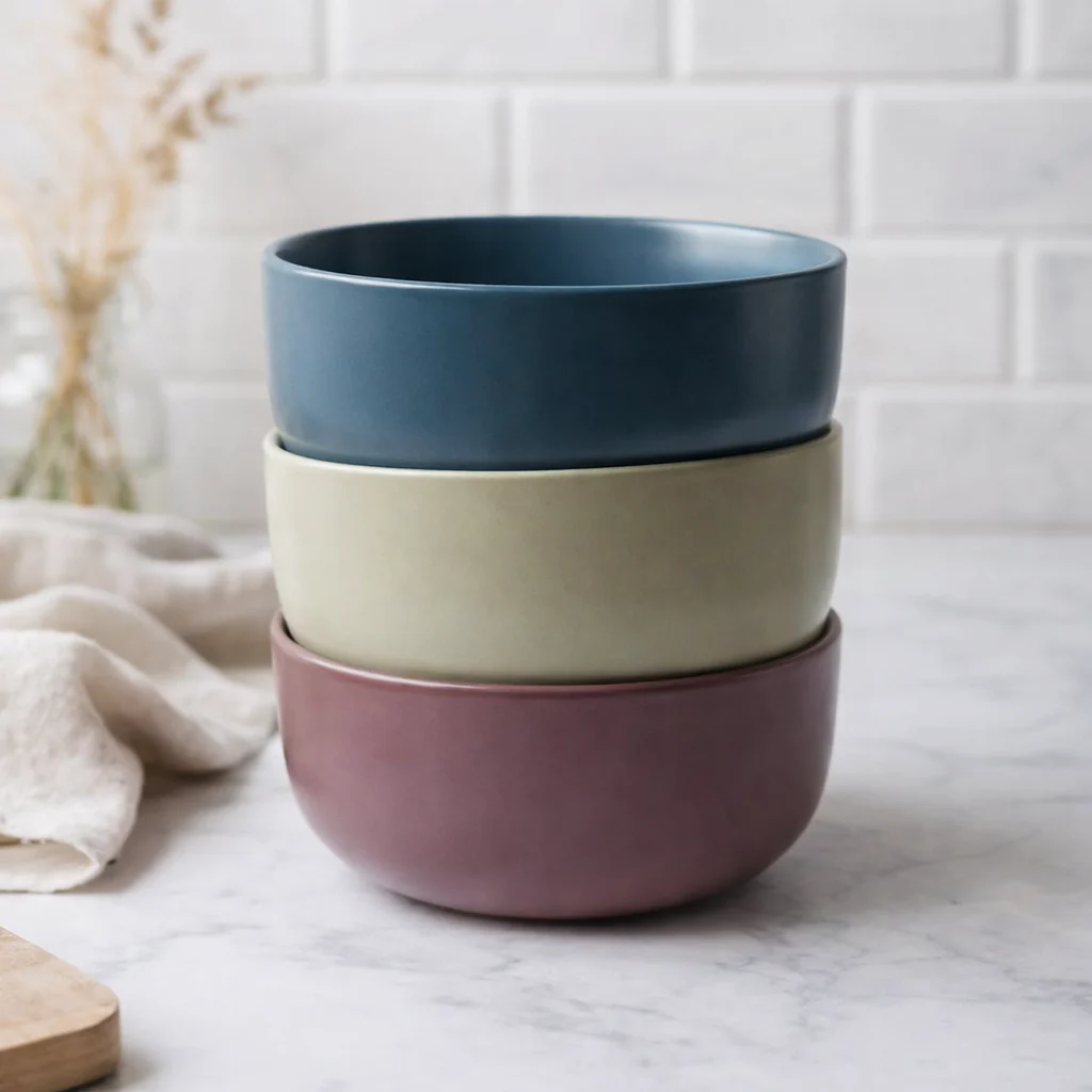 Modern Ceramic Serving Bowl (7 inches) - Image 2