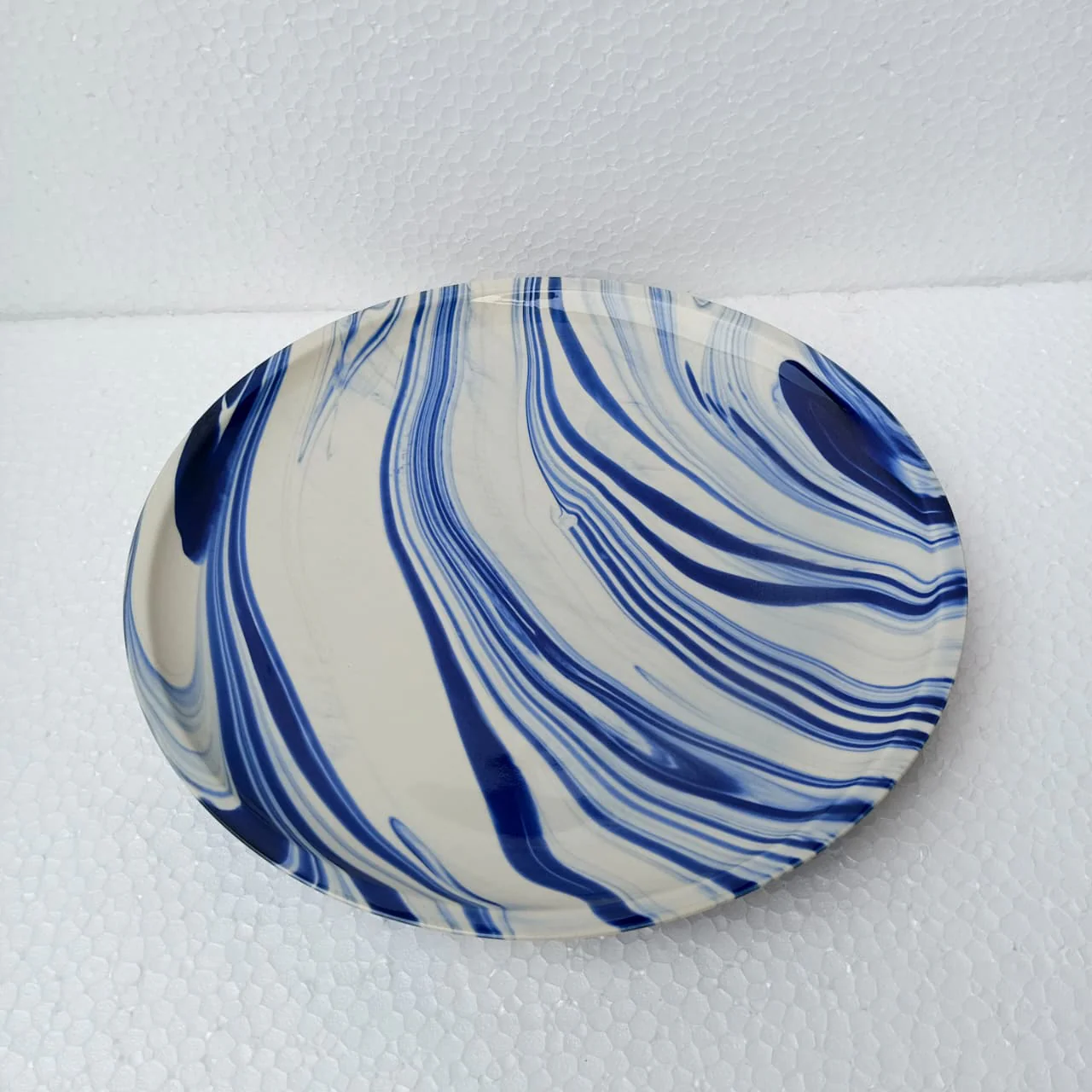 Marble Pattern Ceramic Dinner Plate (11 inch) - Image 4
