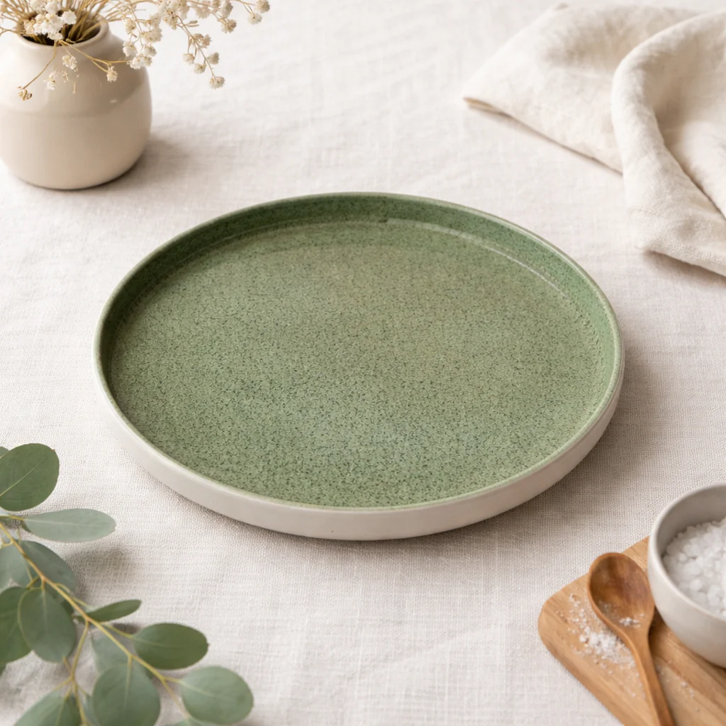Speckled Ceramic Dinner Plate (8 Inch) - Image 2