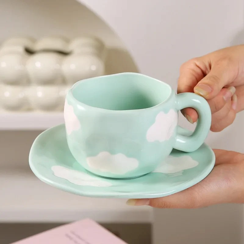 Cloud Dream Ceramic Mug with Coaster (300ml) - Image 4
