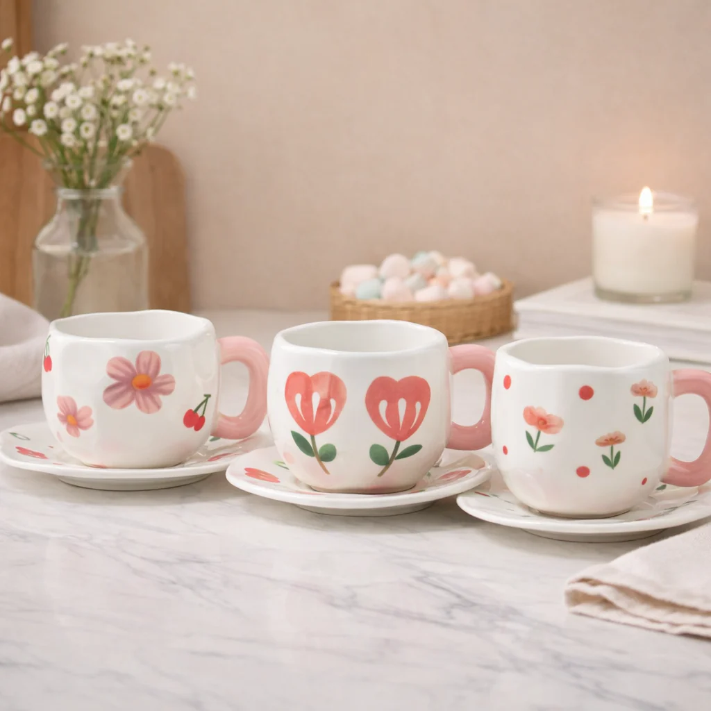 Comfort Mugs with Saucer (300ml) - Image 6