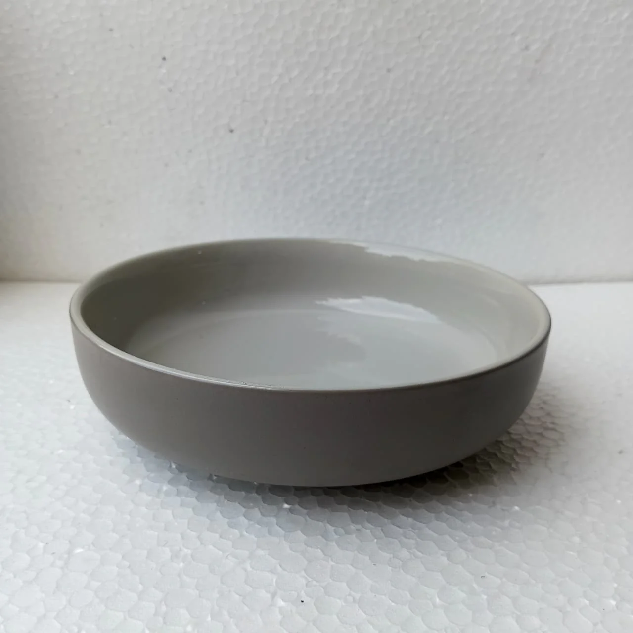 Round Grey Ceramic Serving Bowl (7.5 inch) - Image 3