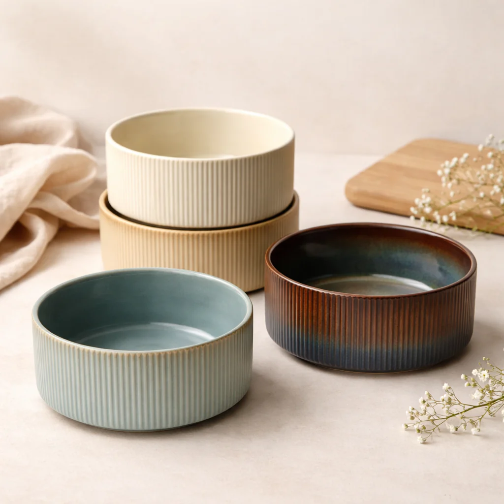 Textured Ceramic Bowl (5 inches) - Image 2