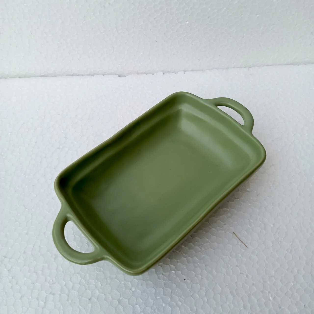 Rectangular Ceramic Serving Dish with Handles (9 inches) - Image 3