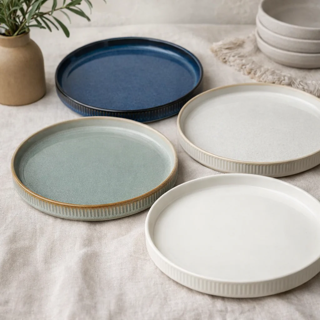 Minimal Ceramic Serving Tray Plate (8 inch) - Image 3