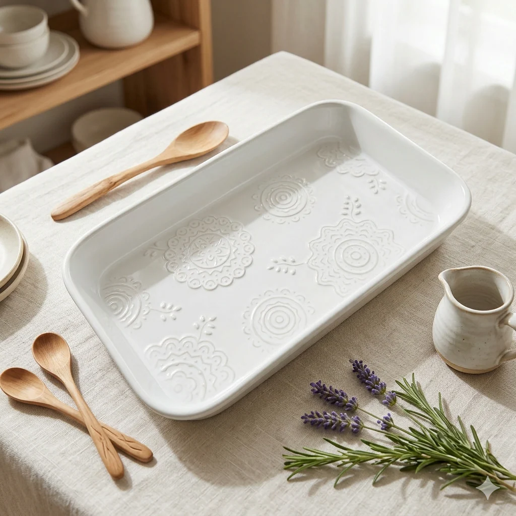 Embossed Kitchen Bake Dish - Image 4