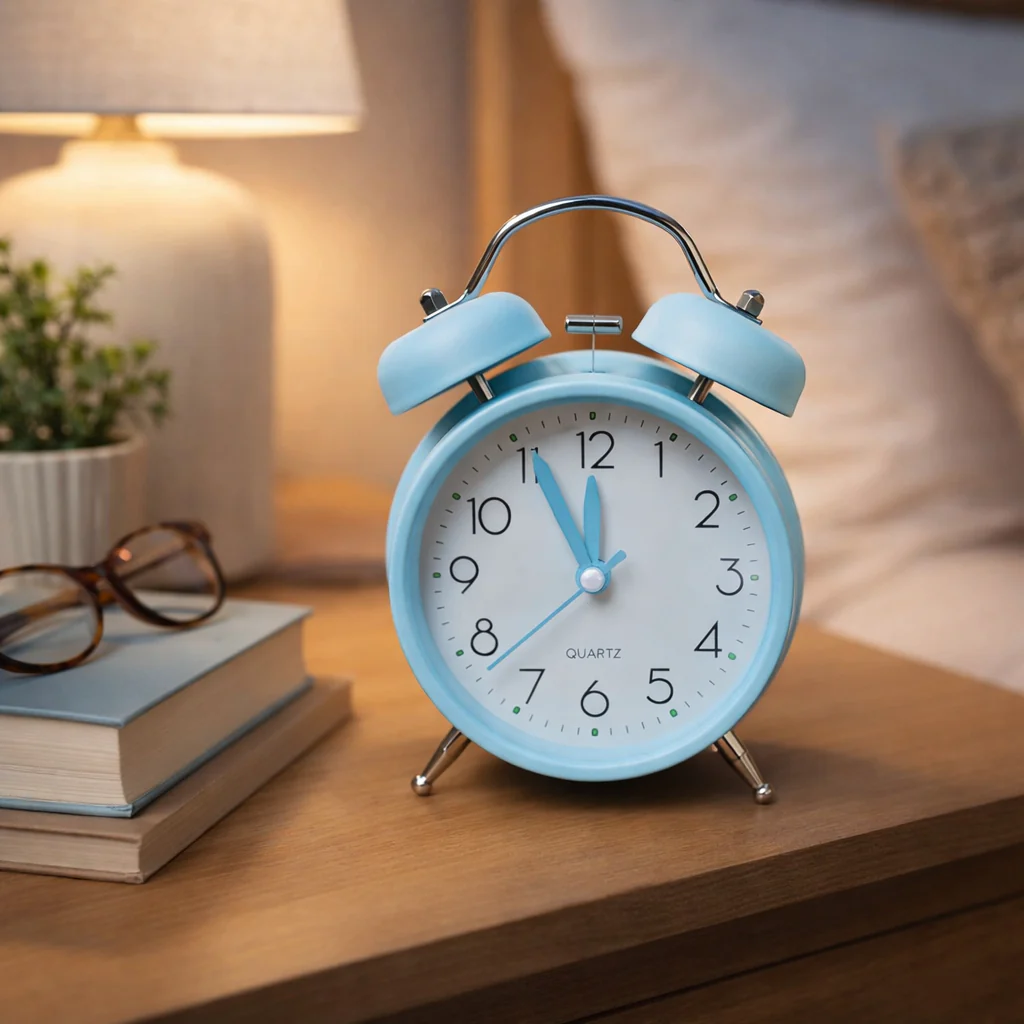Pastel Matte Twin-Ear Alarm Clock - Image 4
