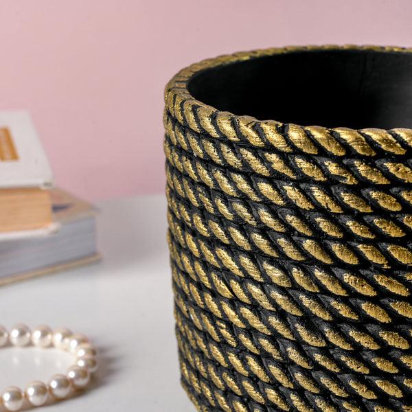 Golden Rope Pattern Plant Pot - Image 16