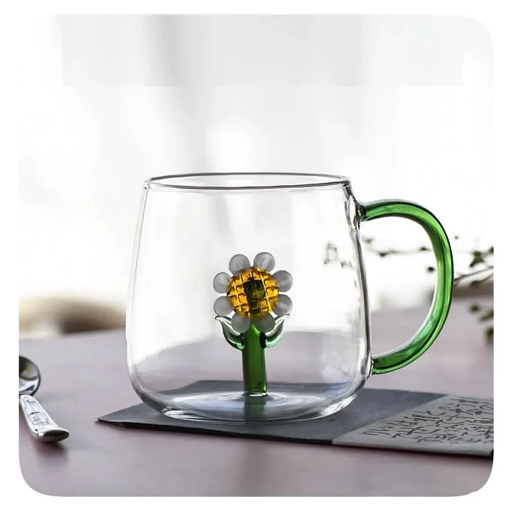 Handcrafted Glass Mug with Figurines (350ml) - Image 14