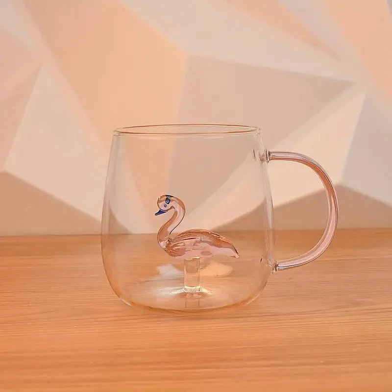 Handcrafted Glass Mug with Figurines (350ml) - Image 3