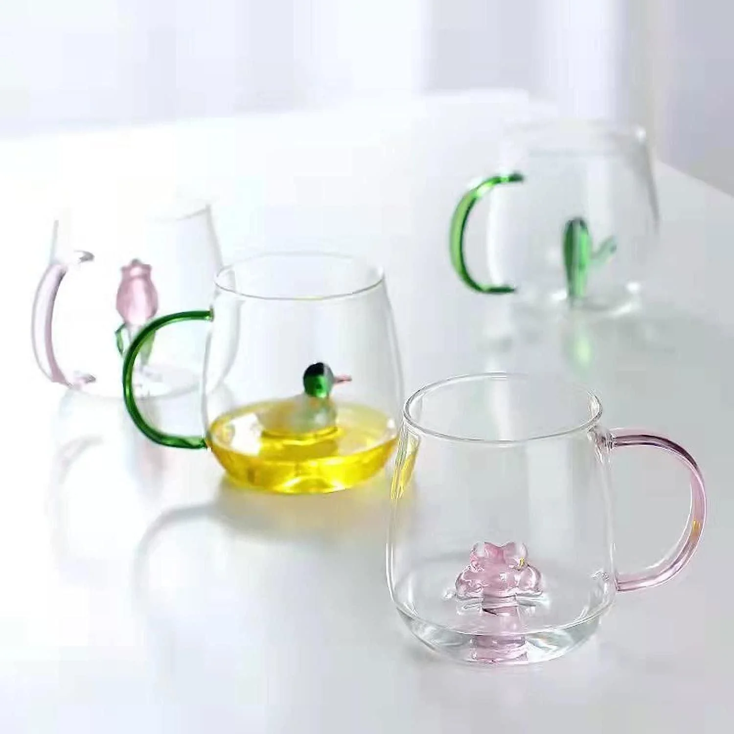 Handcrafted Glass Mug with Figurines (350ml) - Image 5