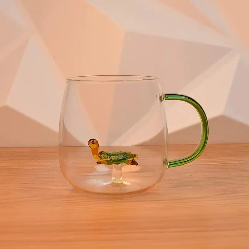 Handcrafted Glass Mug with Figurines (350ml) - Image 6