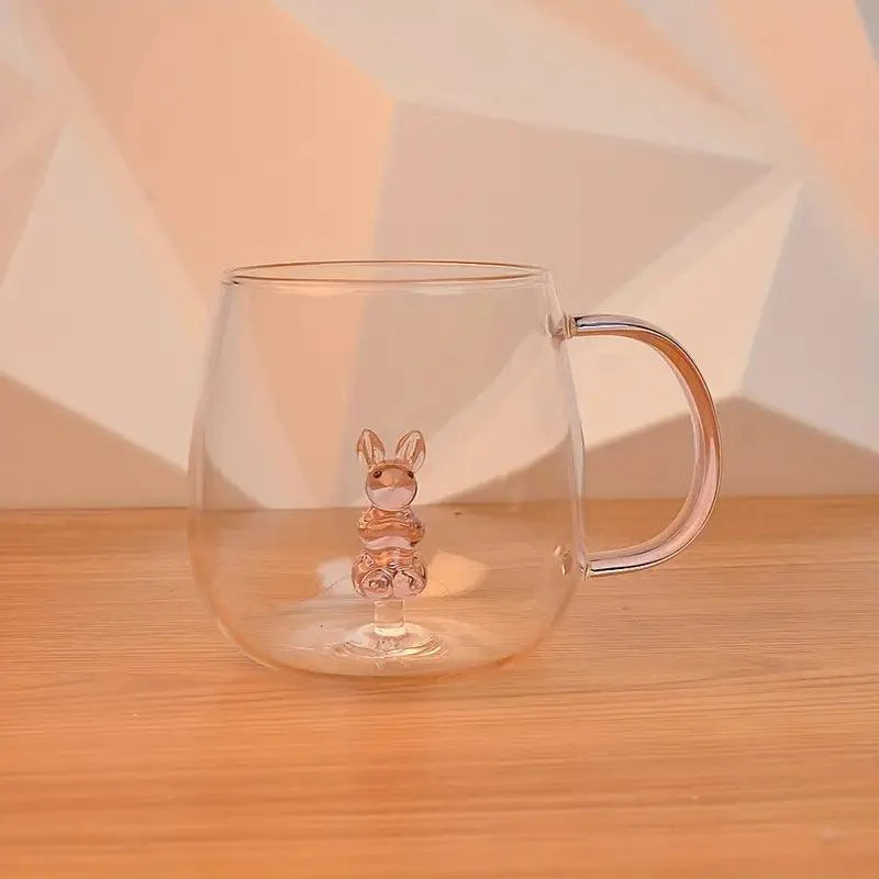 Handcrafted Glass Mug with Figurines (350ml) - Image 7