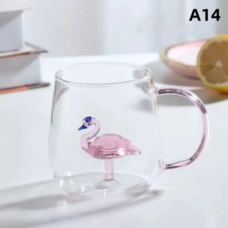 Handcrafted Glass Mug with Figurines (350ml) - Image 8