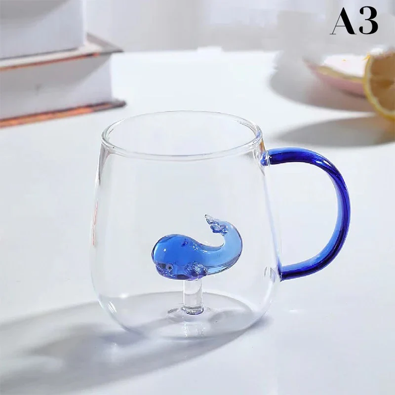 Handcrafted Glass Mug with Figurines (350ml) - Image 9