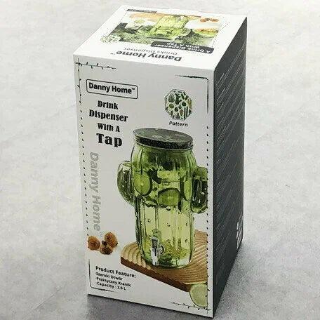 Cactus-Shaped Glass Drink Dispenser with Tap (3.5L) - Image 4