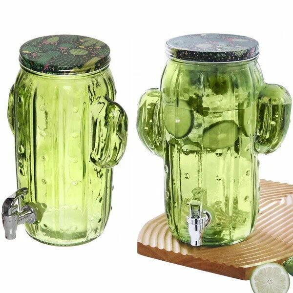 Cactus-Shaped Glass Drink Dispenser with Tap (3.5L) - Image 5