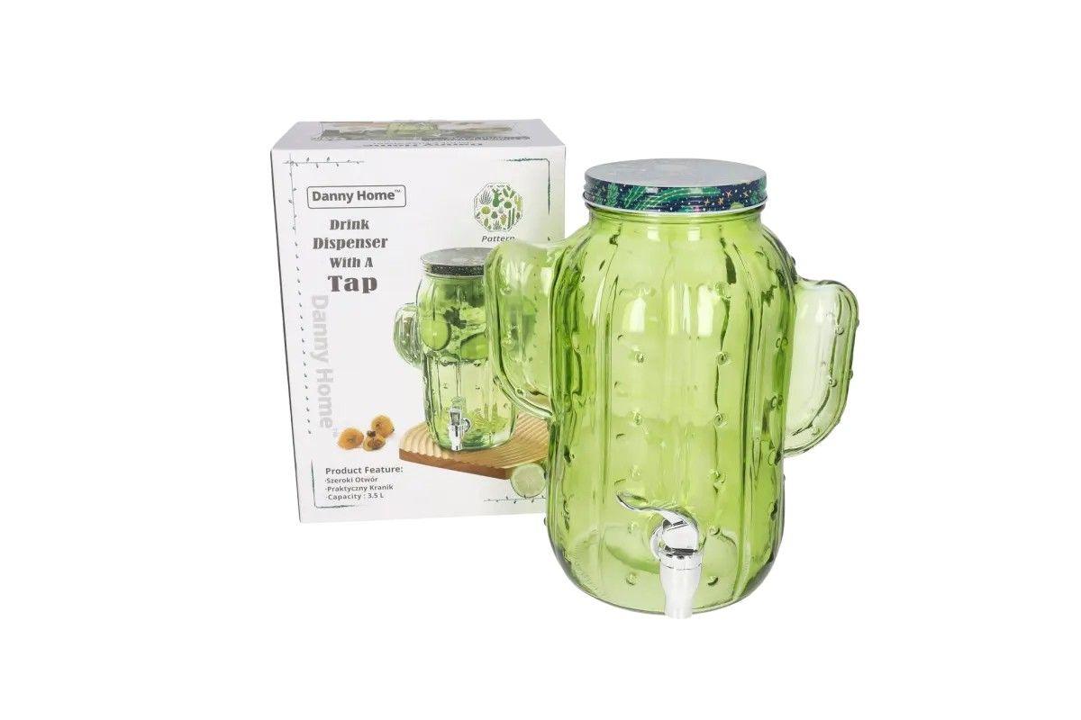Cactus-Shaped Glass Drink Dispenser with Tap (3.5L) - Image 6