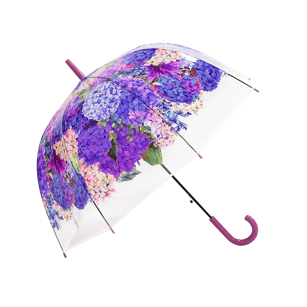 Hydrangea Transparent Umbrella - Image 5