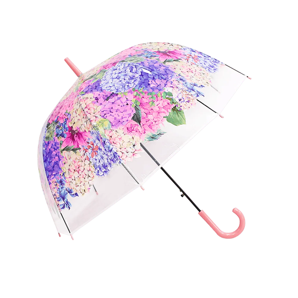 Hydrangea Transparent Umbrella - Image 7