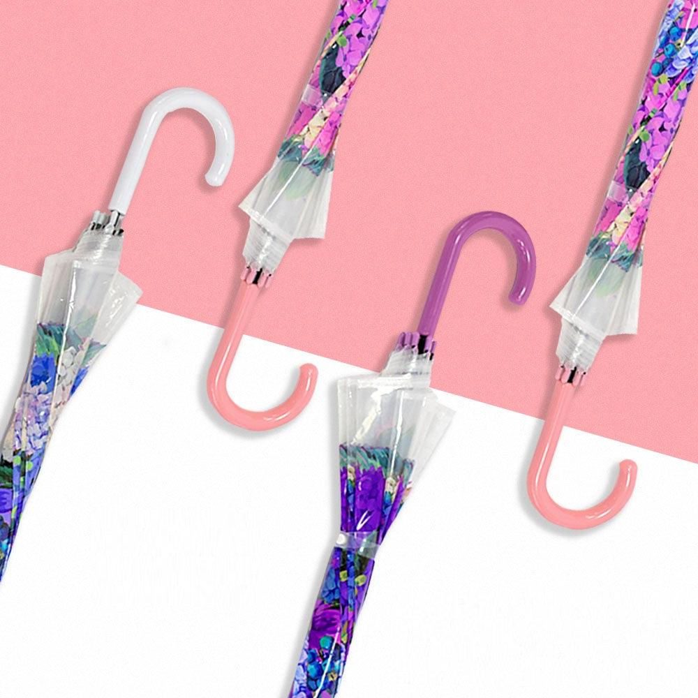 Hydrangea Transparent Umbrella - Image 8