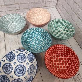 Abstract Porcelain Bowls (6 inches) - Image 10