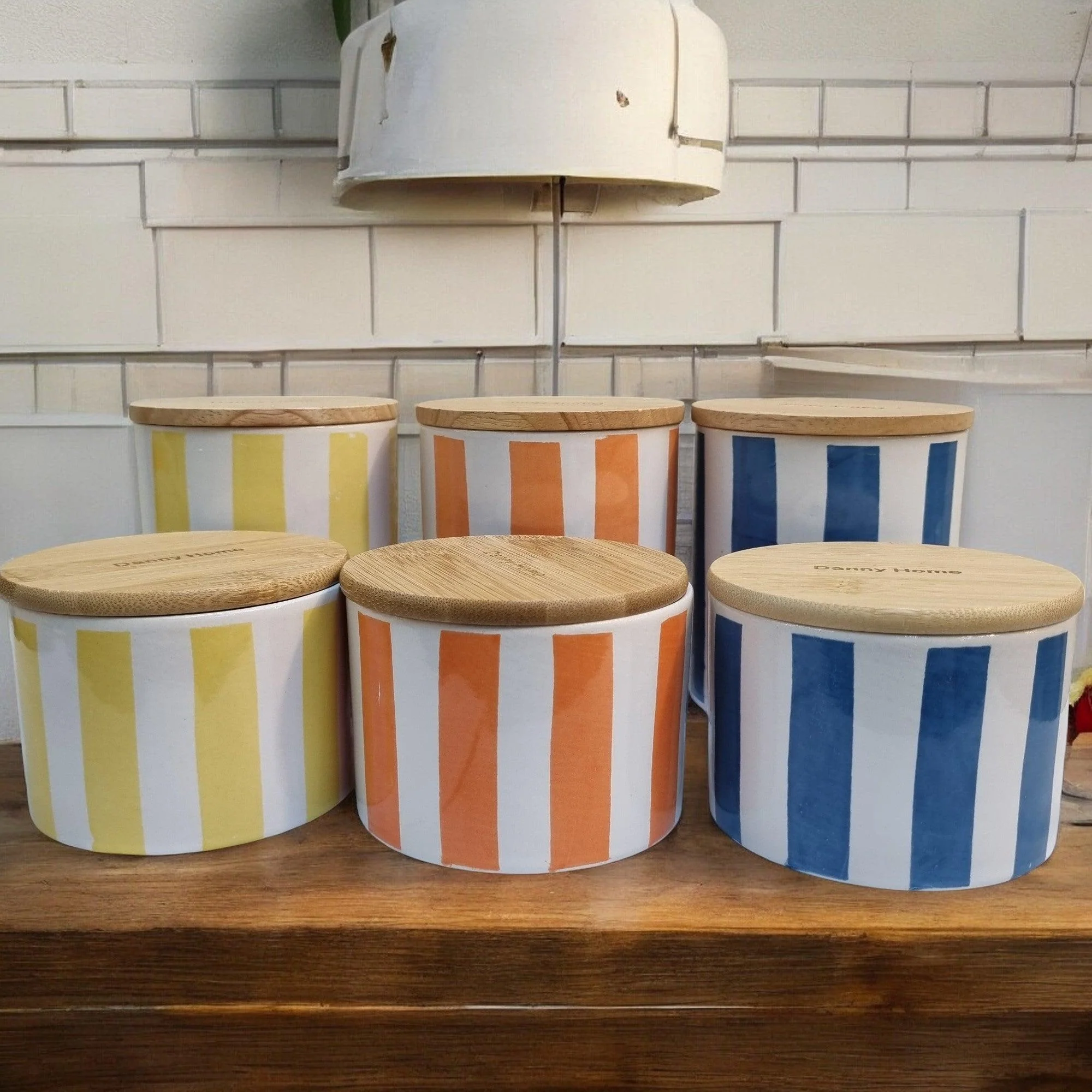 Sunshine Rays Storage Jars with Bamboo Lids - Image 10