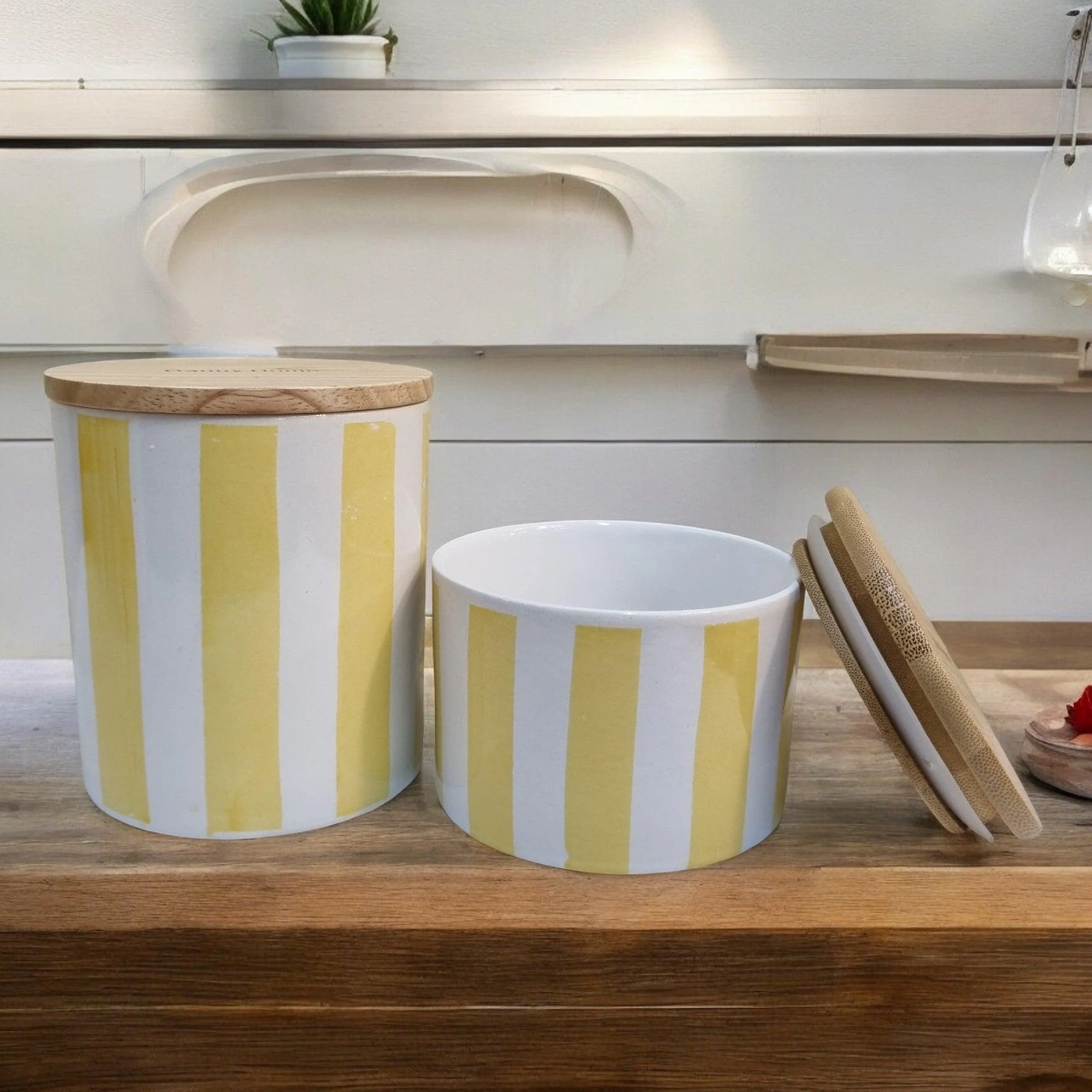 Sunshine Rays Storage Jars with Bamboo Lids - Image 11