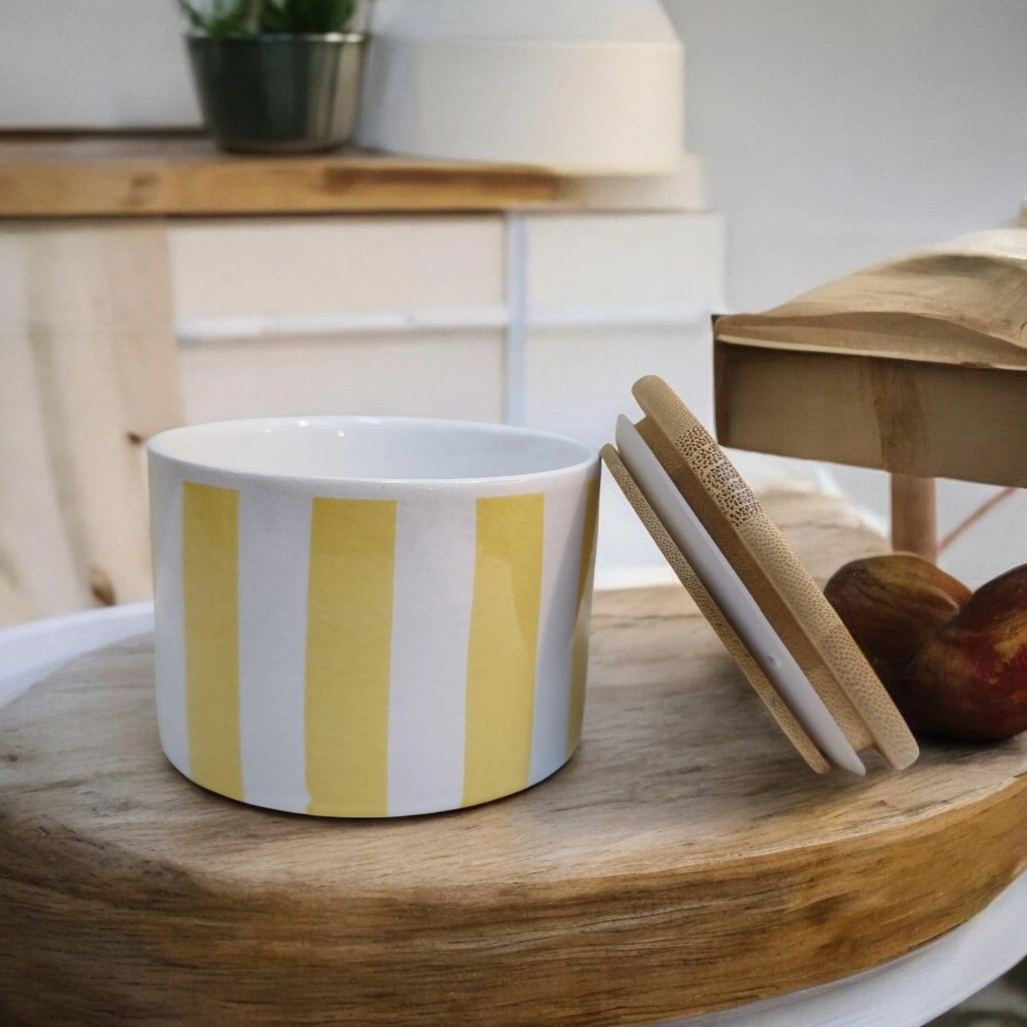 Sunshine Rays Storage Jars with Bamboo Lids - Image 4