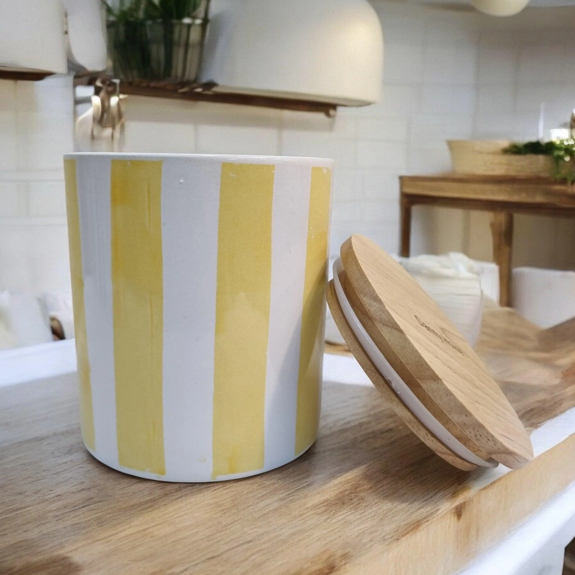 Sunshine Rays Storage Jars with Bamboo Lids - Image 5