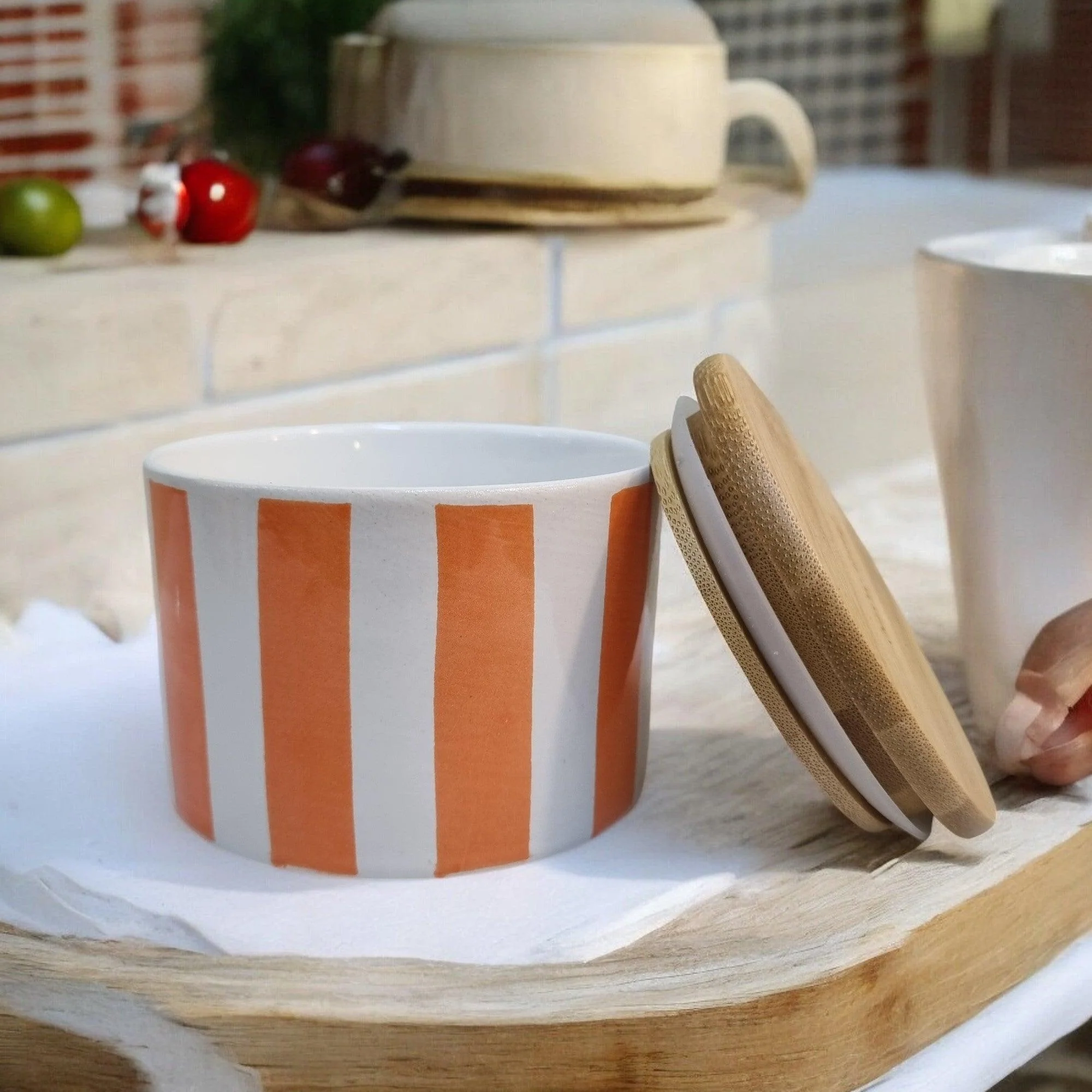Sunshine Rays Storage Jars with Bamboo Lids - Image 6
