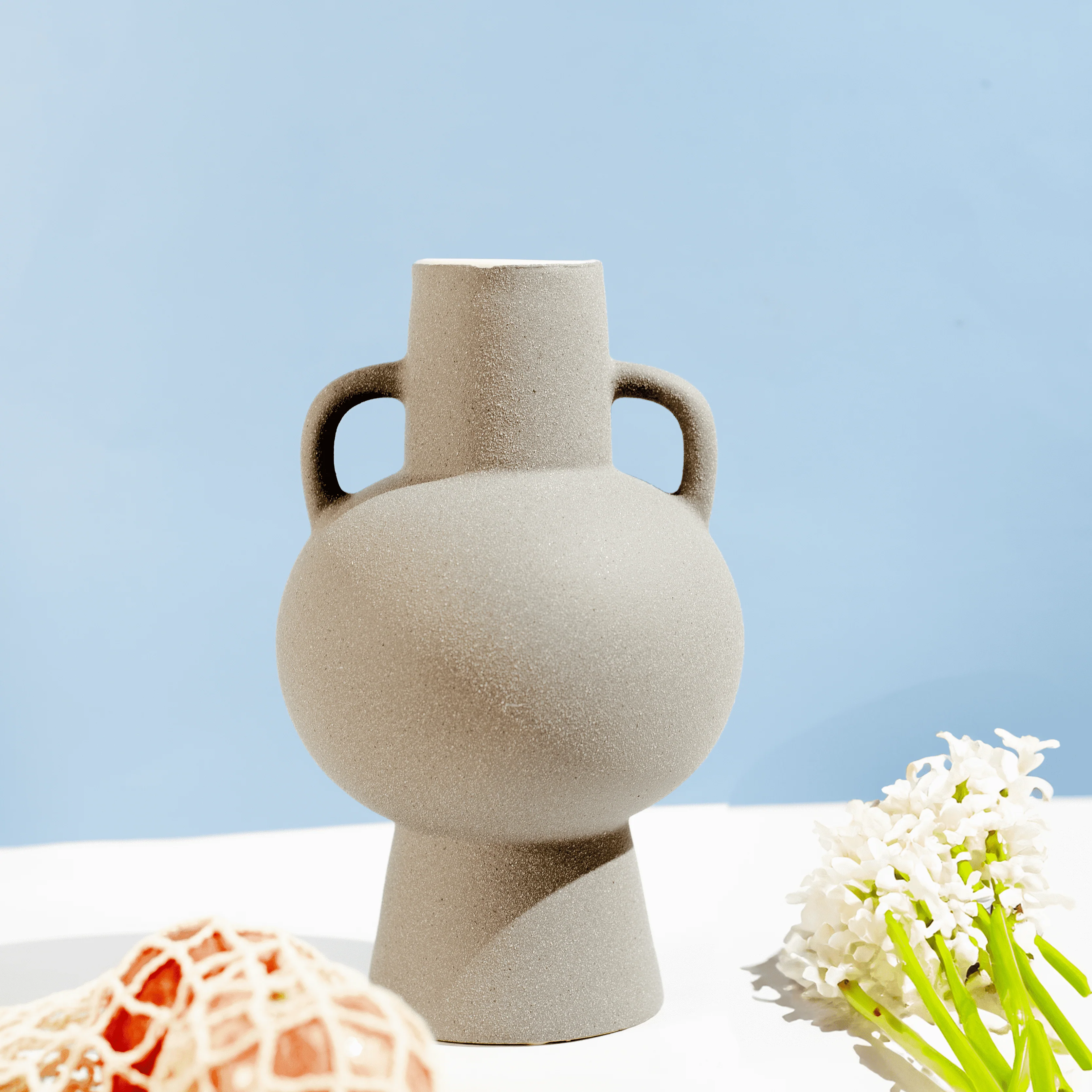 Striking Elegance Matte Ceramic Vase - Image 3